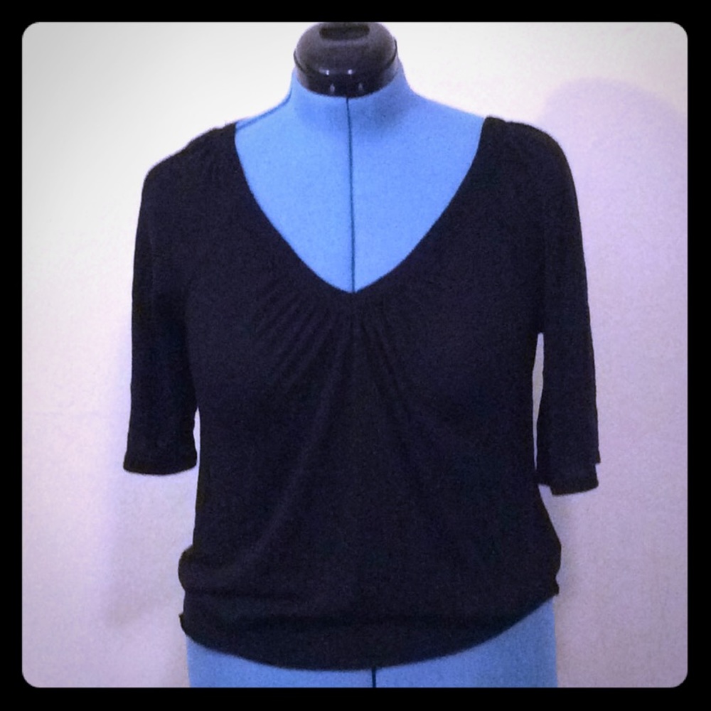 *CLEARANCE* Mudd Black loose elastic bottom shirt M